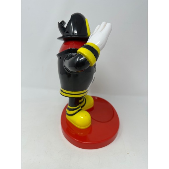 M&M's World Red Fireman Firefighter Candy Dispenser 2000837648 Red Black Yellow - Picture 5 of 6